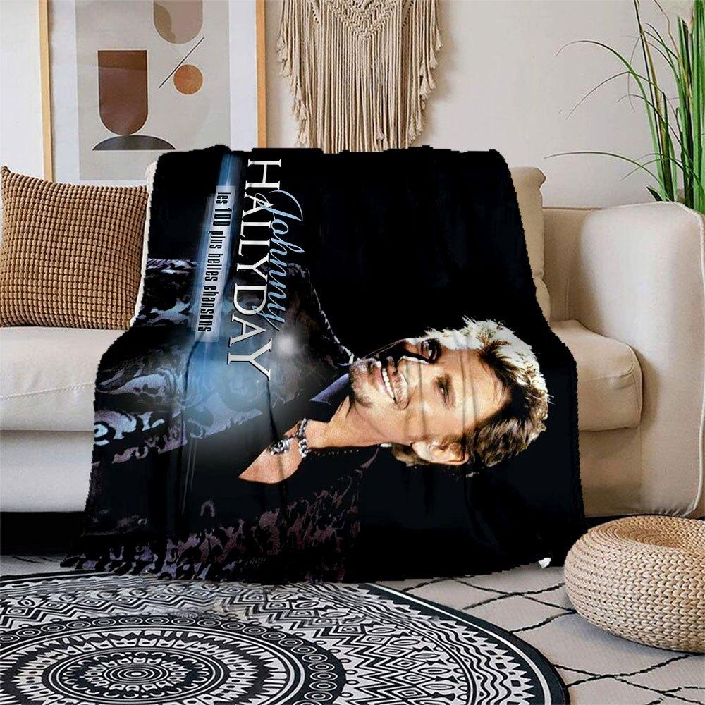 

Johnny Hallyday: Les 100 Plus Belles ChansonsBlanket Flannel Throw Blanket for Sofa, Bed, Travel, Camping, Office, Couch, Chair, And Bed Gif 150x180cm