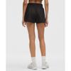 Lululemon Fast And Free High Rise Split Short 3   Crinkle Black