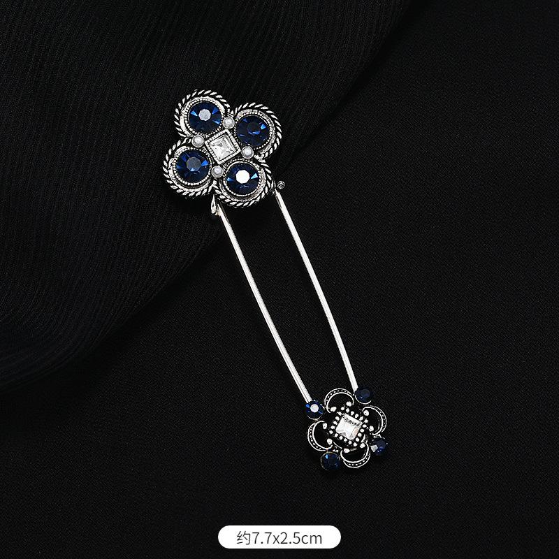 

Фулок придворный стиль булавка женская высококлассная цветная сокровище кристалл брошь шарф шаль пряжка корсаж аксессуары