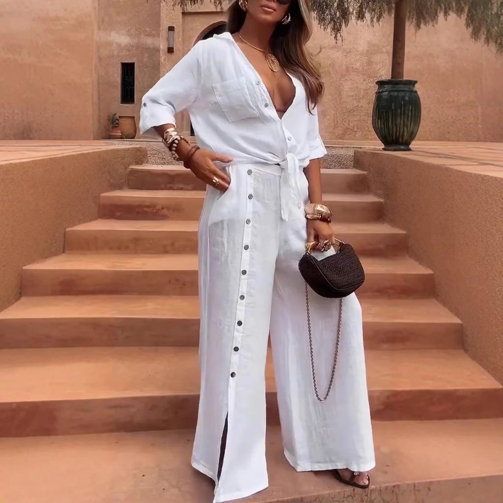 Fashionable Casual Loose Long-sleeved Plus-size Suit for Women