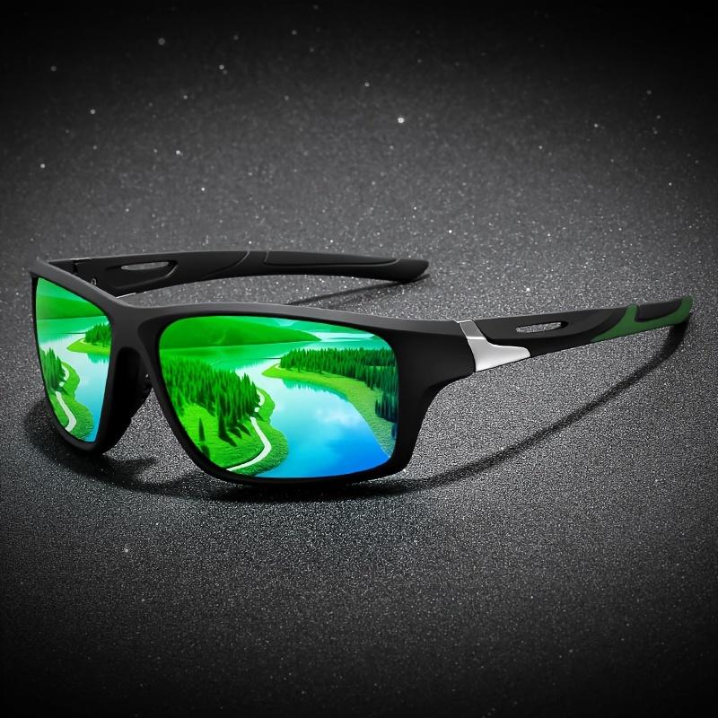 Polarized Sports Sunglasses for Men, High-Quality TAC Lens & PC Frame, Full Rim, UV Protection, Alloy Decorative, for Climbing