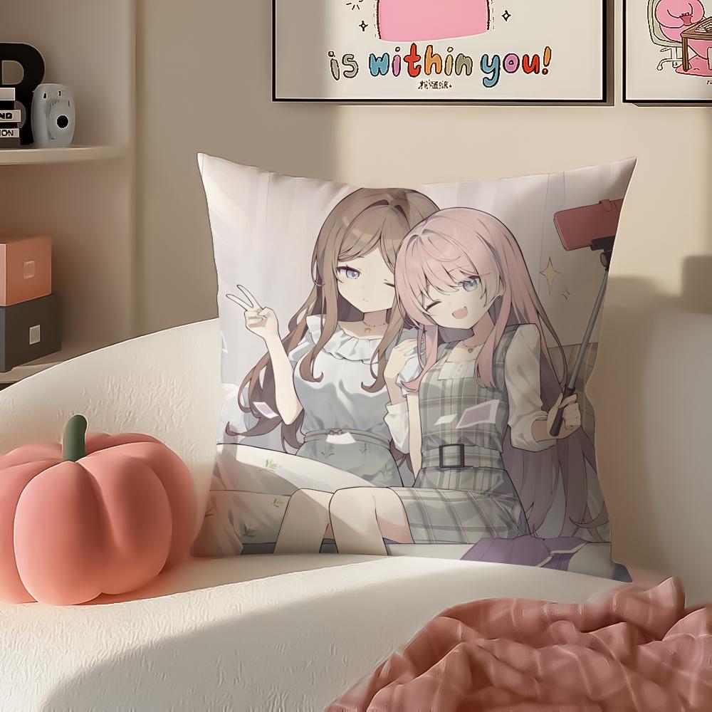 Anime Cartoon BanG Dream Its MyGOCute Cushion Cover Pillowcase Short Plush Invisible zipper Room Sofa Cushion Cover