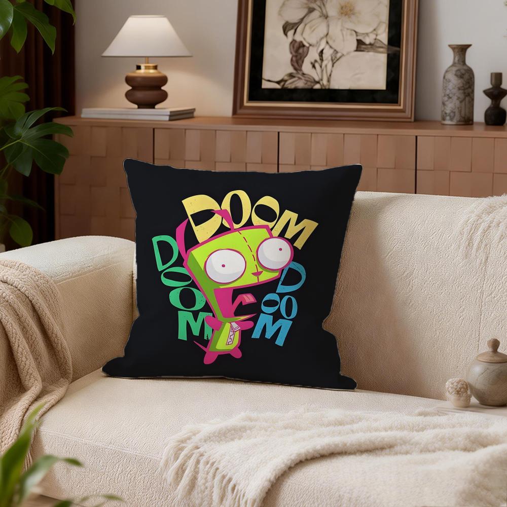 SciFi Invader Zim Cushion Cover Cushion Cover Set 4Pcs 50x50 45x45 40x40 Pillowcase Decorative Sofa Home Decor