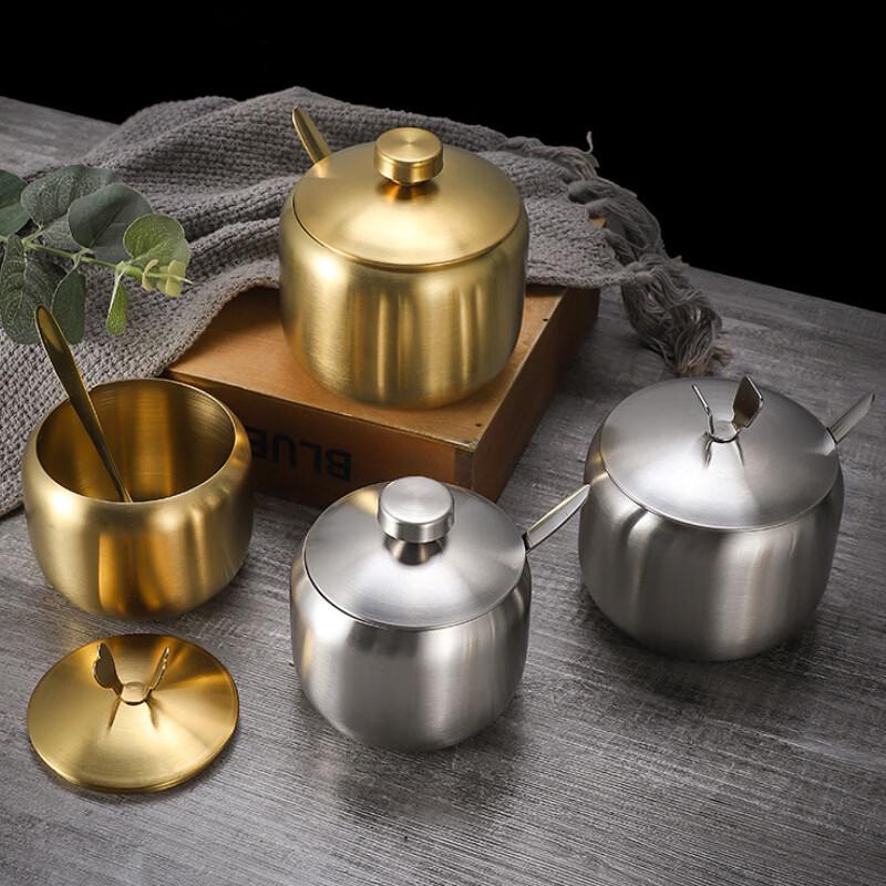 Stainless Steel Seasoning Jar with Spoon