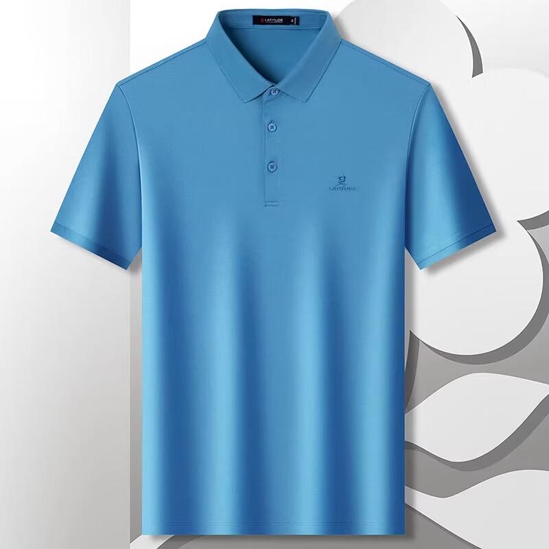 MONTAGUT Men s Silk Blend Lightweight Cooling Polo Shirt 2XL