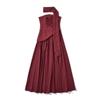 Strappy One-Shoulder Waist-Cinching Backless Formal Dress for Women
