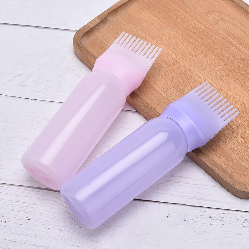 120Ml Hair Dye Applicator Brush Hair Washing Empty Bottle Comb Styling Tool