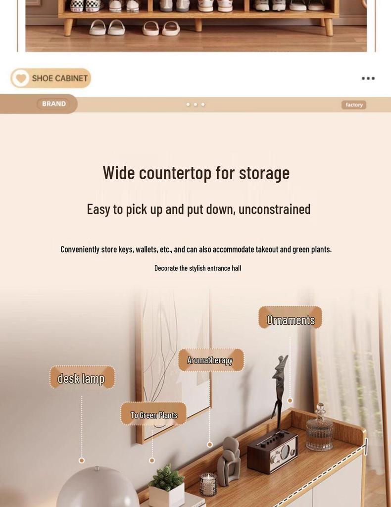 Multi-Layer Dustproof Shoe Cabinet for Entryway and Stairwell Storage