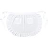 White Waist Apron, Women’s White Apron Skirt with Two Pockets Half Apron Waitress Servant Cosplay Costume Halloween, Vintage Maid Apron Skirt Cute