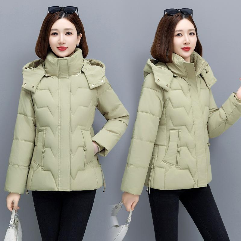 Winter Down Padded Jacket Women's Short Fashion Western Style Mother Padded Jacket Small Thickened Plus Size Padded Jacket