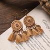 Pendientes bohemios vintage diseño nicho pendientes largos con flecos pendientes de vacaciones mujeres