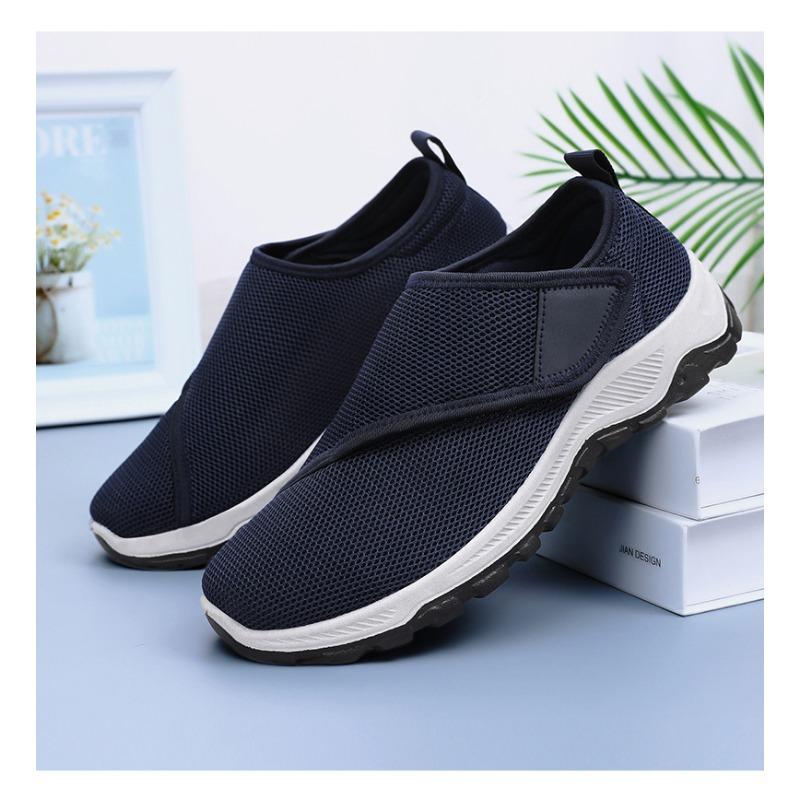 Men's Mesh Breathable Casual Shoes Velcro Single Shoes