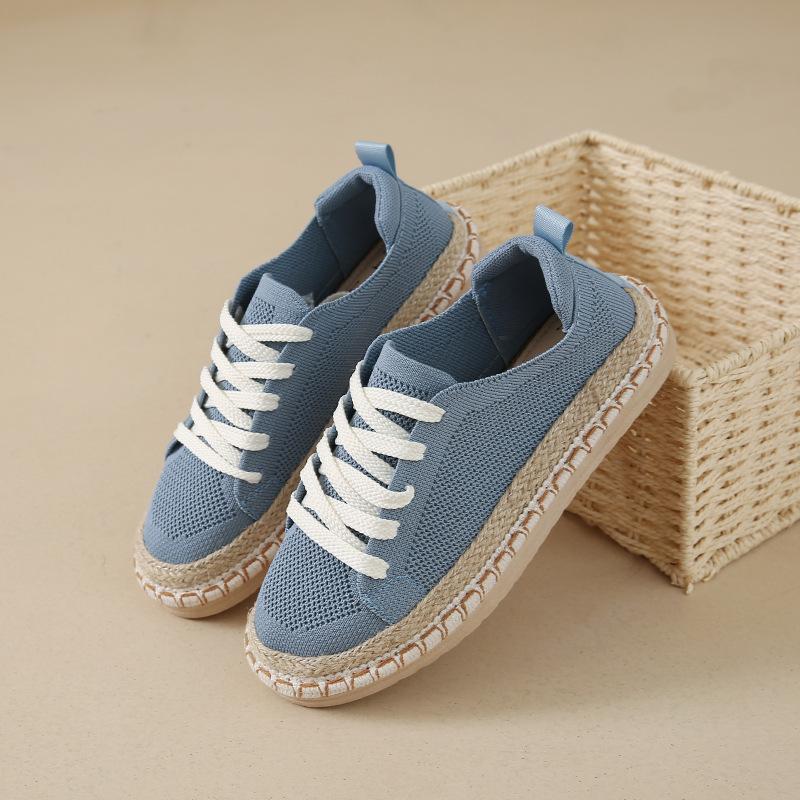 Mesh women's loafers, old Beijing cloth shoes, women's summer thin casual versatile flat-bottomed lazy fisherman shoes