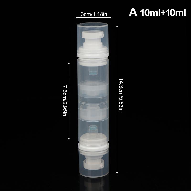 5Ml/10Ml Double Headed Vacuum Press Type Spray/Lotion Packaging Bottle Refillable Makeup Cosmetics For Cream Gel Container