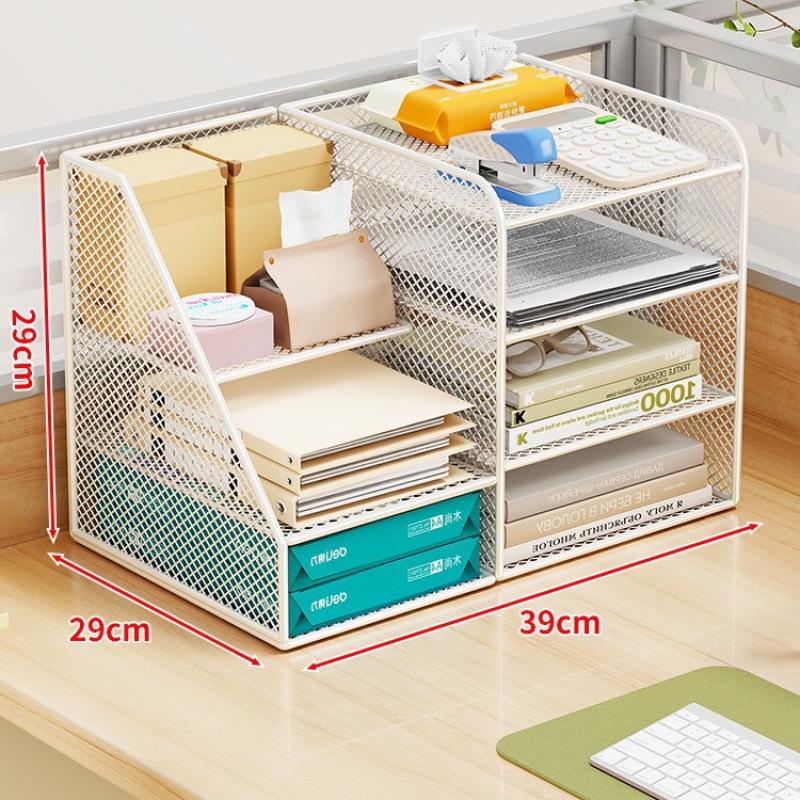 A4 File Organizer Box - Office Desk Storage & Bookshelf Folder System