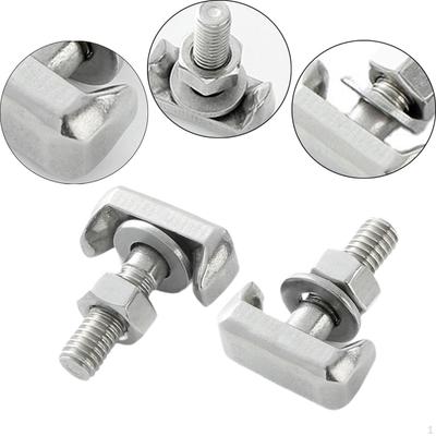 2Pcs Battery T Bolt Terminal M6*22mm Stable for Vehicles Upgrade and Nuts