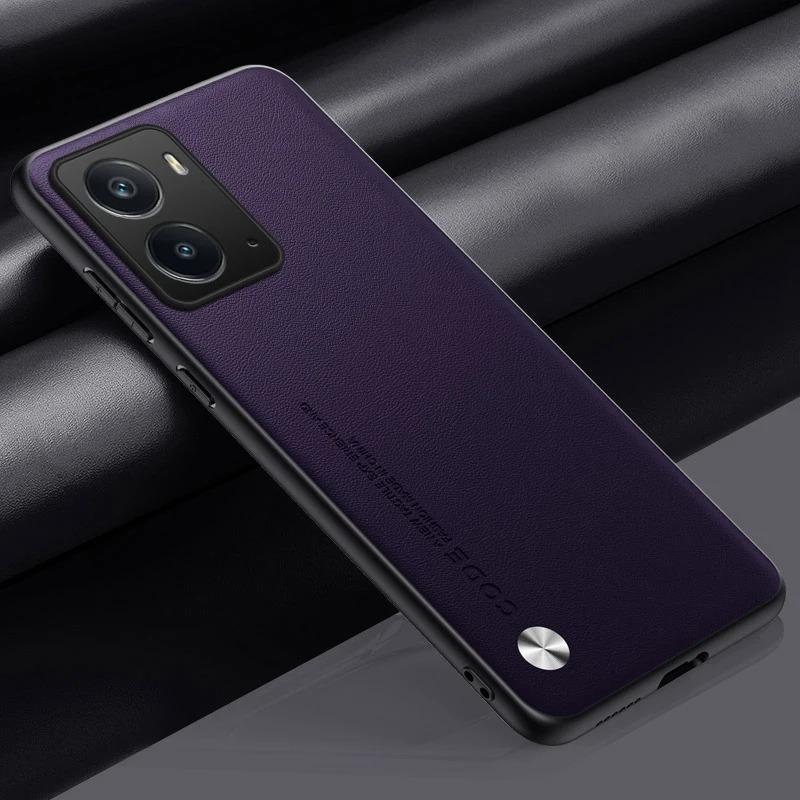 

EUCAGR PU Leather Case For Realme P3 5G Back Cover Silicone Shockproof Full Protection Phone Case For Realme Neo 7X RealmeP3 For Realme P3 фіолетовий