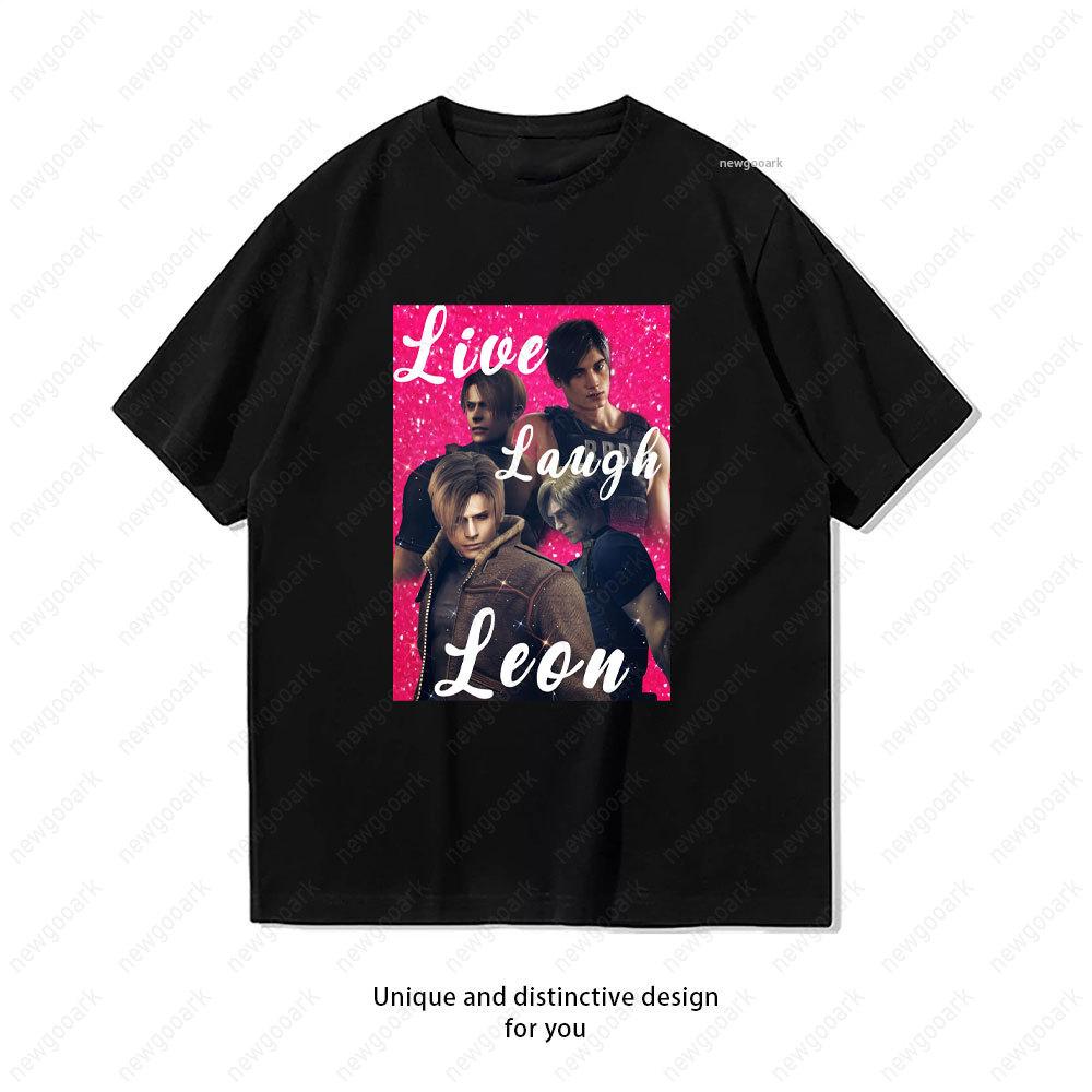 I Love My Fictional Boyfriend Leon Kennedy TShirt Women Unisex Casual Cotton Graphic T Shirts Girlfriend Gift Shortsleev Vintage