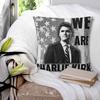 We Are Charlie Kirk Square Pillowcase Polyester Linen Velvet Pattern Zip Decor Pillow Case Car Cushion Cover