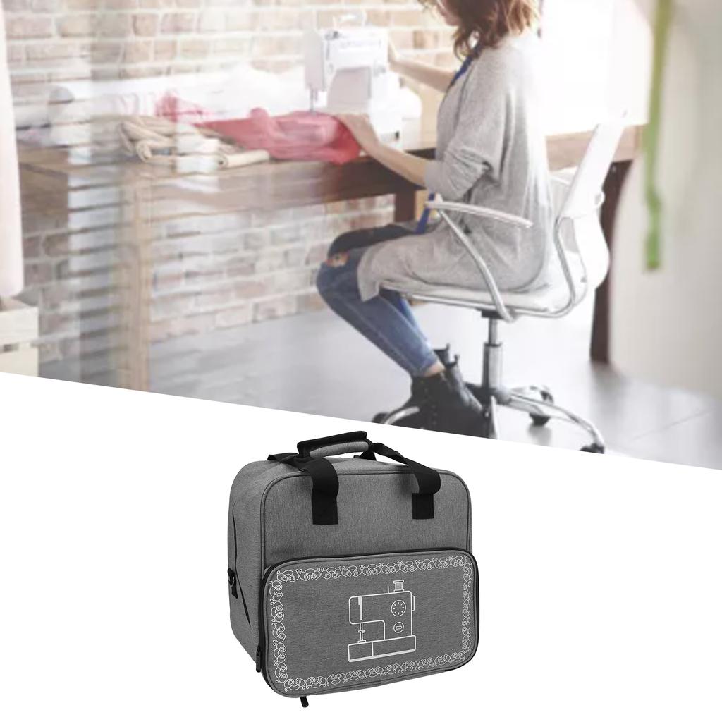Sewing Machine Bag Large Capacity   Practical Multiple Pockets Design Sewing Machine Carrying Case