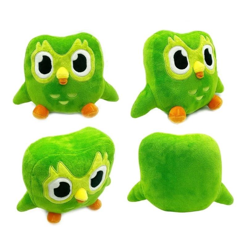 Lovely Green Duo Plushie Of Duo The Owl Cartoon Anime Plush Toy Soft Stuffed Animal Plushie Dolls Children Birthday Gift