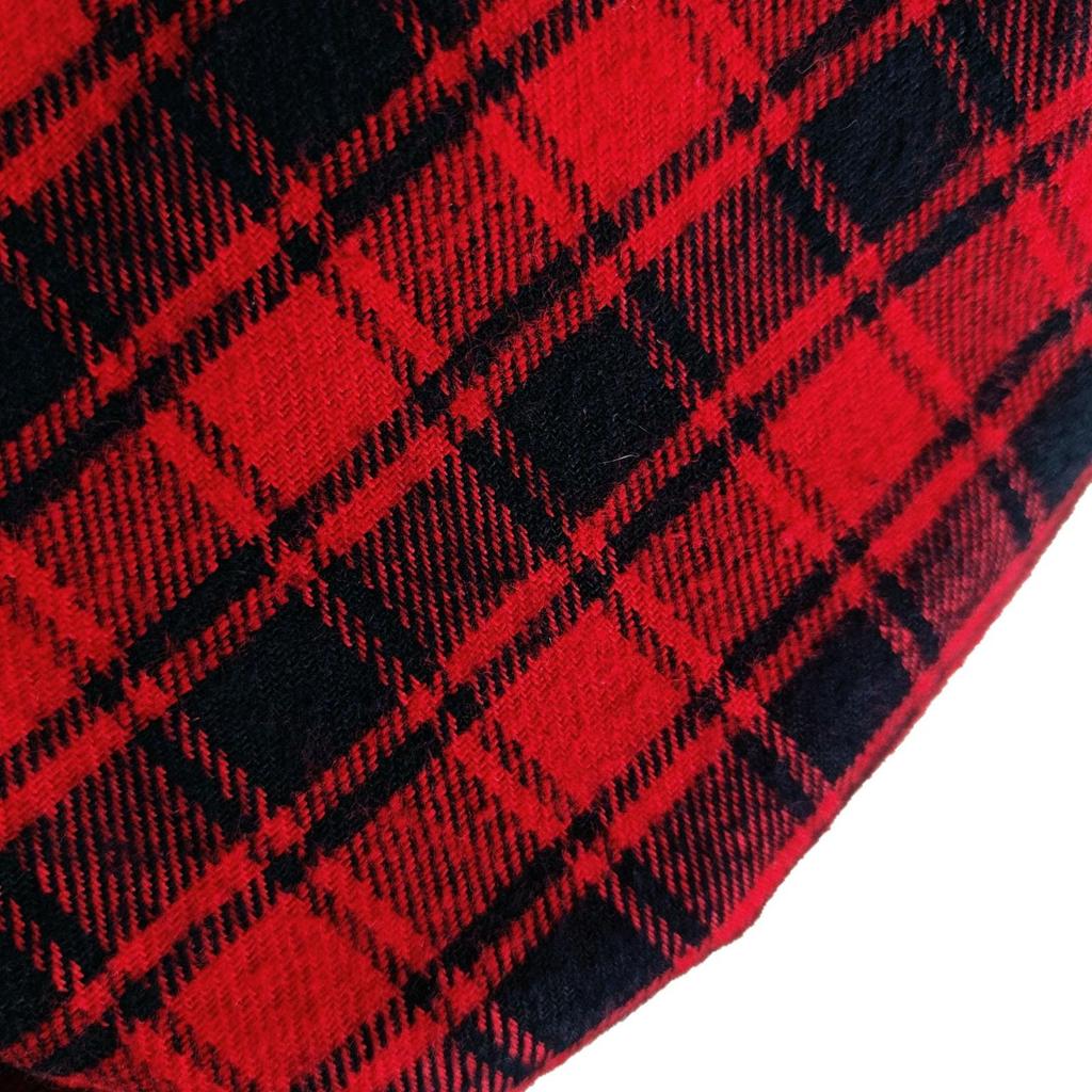 Spring/Summer Red Plaid 100% Cotton Brushed Fabric for Women's, Children's Clothing & Luggage, Windbreaker, JK Pleated Skirt Customization