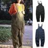 Männer Overall Mehrere Taschen Einfarbig Tasche Lose Bequeme Dress-up Übergroßen Vintage Japanischen Stil Männer Hosen Männliche Kleidung