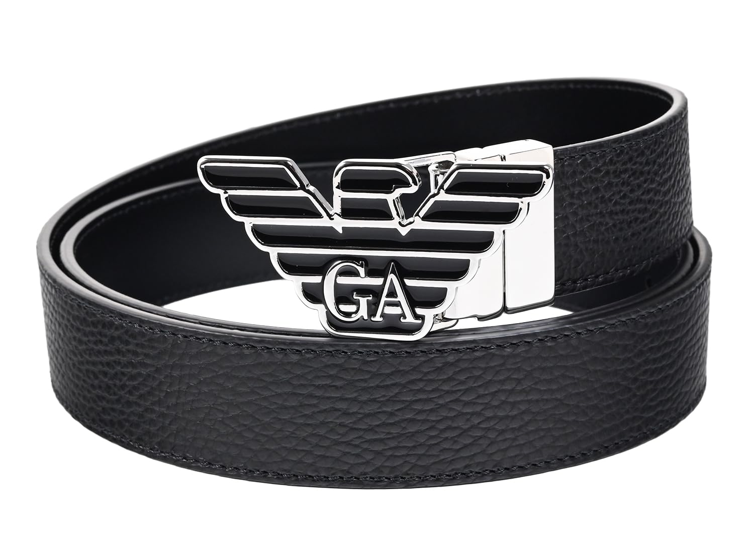 

Emporio Armani EMPORIO ARMANI Черный Реверсивный Широкая Пряжка Орел Совместимый с Системой Стрингеров Ремень EM001823 AF14507 MC118 Мужской 3,5 см [Б/У]