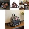 Hello Kitty Fashion Leopard Print Mini Backpack With Zipper Closure For Daily Use