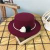 10CM Wide Brim Flat Top Felt Hat French Hepburn Style Panama Trilby Cap New Jazz Hats  Gift