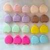 20 Pcs Mini Heart Shape Cushions Air Cushion Powder Puff Latex Free Mixed Sponge And Cosmetic Puff Is Used For Liquid Foundation