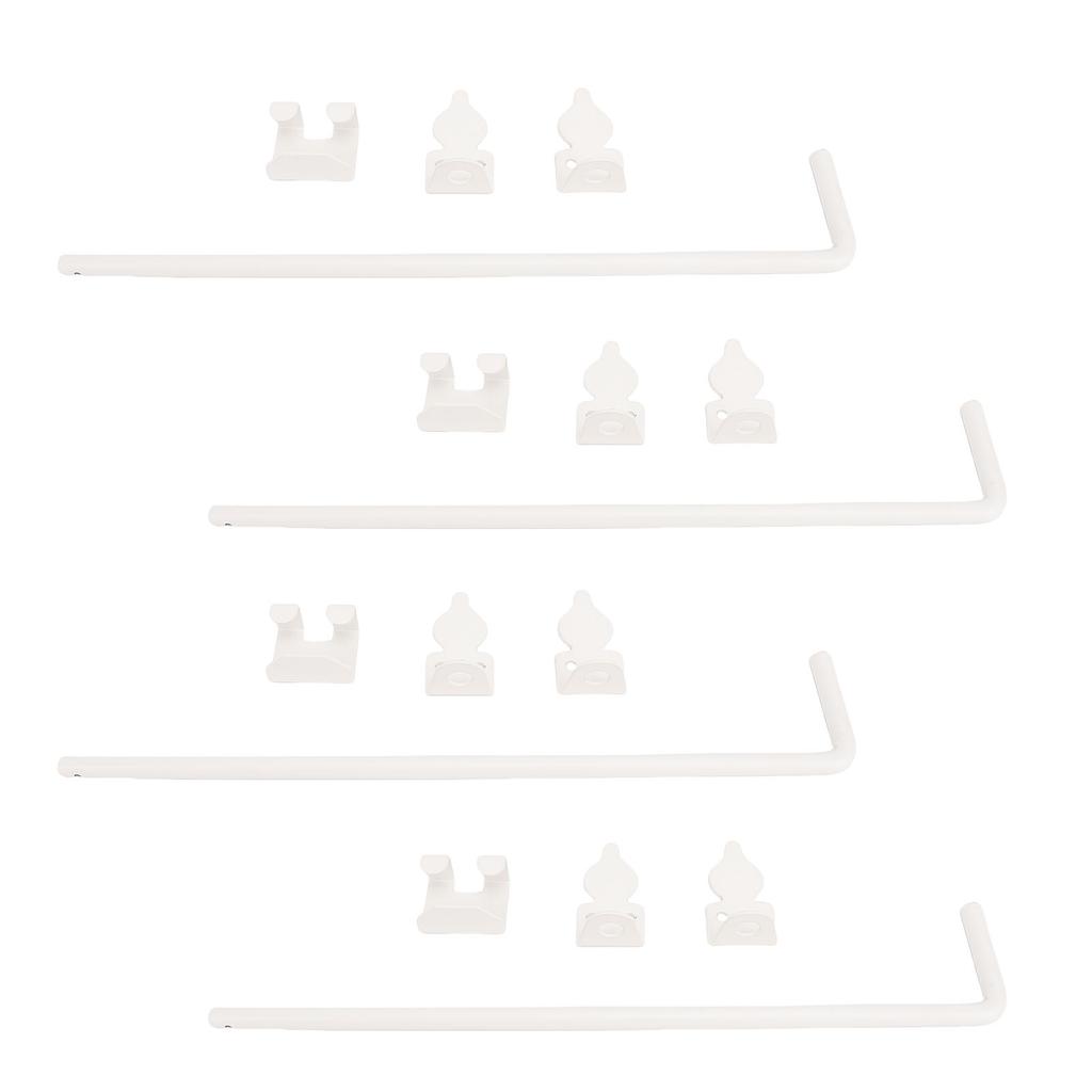 4 Juego Pestillo de Caña con Cerrojo de Rosca Varilla de Caída 12in Valla de Madera Pestillo de Suelo Tope de Metal Pasador de Caída de Acero Herrajes de Alta Resistencia