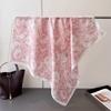 New 70*70Cm Floral Print Silk Square Scarfs For Women Decorate Neckerchief Fashion Foulard Hijab Female Neck Ties Headscarf