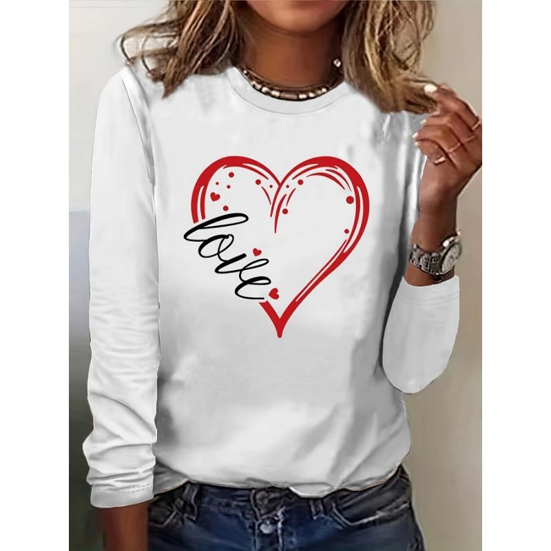 

Love Neck T shirt Casual Long Sleeve Top Female tight white long sleeved high neck base top, spring and autumn T-shirt for women 8XL