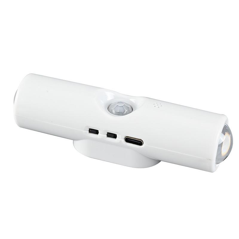 LED Night Light with Motion Sensor RGB Gradient Ambient Light Dimmable Magnetic Stair Lamp for Entryway Bedside Desk Wardrobe