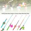 38cm/58cm/80cm Children Fishing Kites Rods Stretchable Cartoon Mini Kites Rods Diverse Styles with 50meters Line Fishing Rods