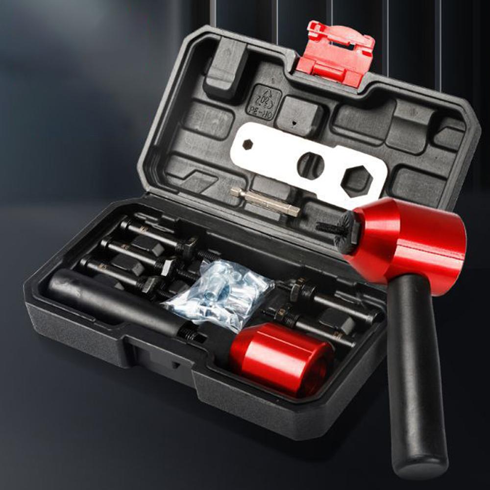 Convertor de piuliță pentru nituri Instrument de nituire pentru piuliță Kit adaptor pentru piulițe pentru nituri metric M3-M8 Electric