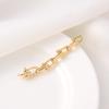 Luxury  Clasp Charms Jewelry Accessories, Brass Pave Zircon Climbing Button Necklace Pendant Bracelet Connector Jewelry