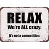 Retro Horror Comedy Metal Sign - No Entry Warning Plaque 20x30cm for Home Garage Bar Decor