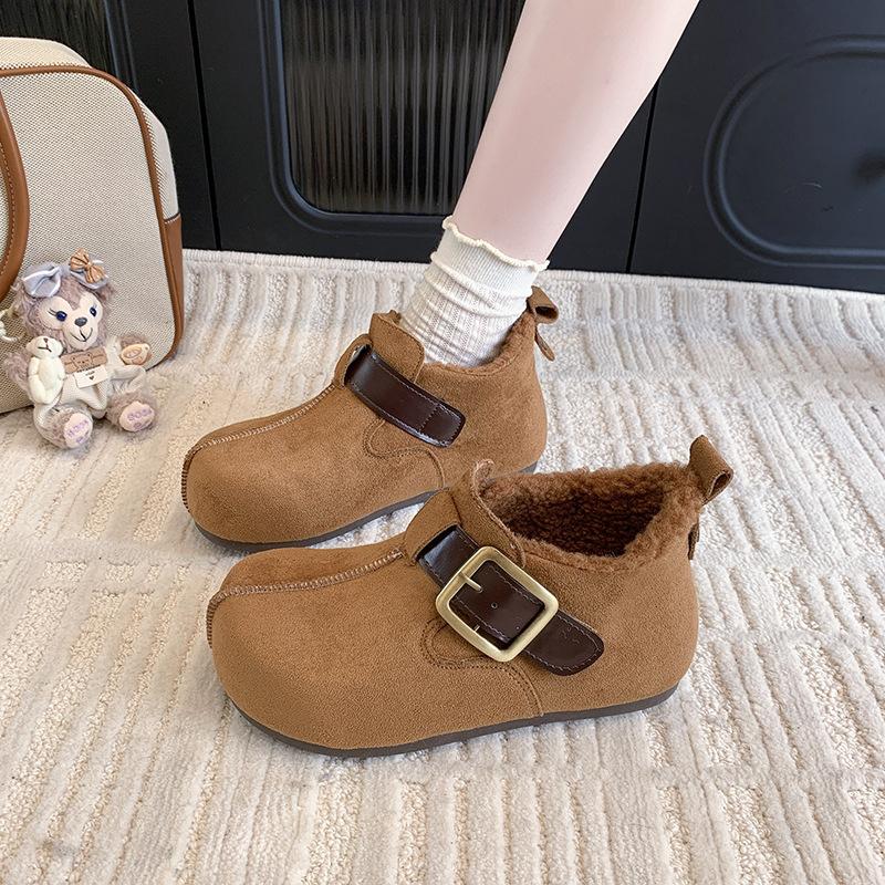 Women s thick-soled stirrups winter lightweight warm winter padded snow boots non-slip wear casual sneakers cotton boots 35 2949₽
