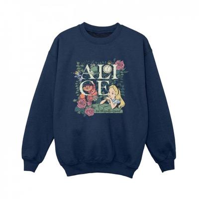 Boys Alice In Wonderland Leafy Garden Sweatshirt