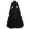 Gotisch Lolita Mittelalterlich Europäisch Lang Übergröße Bühnenkostüm [FAD-4U] Kleid, Schwarz, Stil, Ärmel, Größe, Cosplay, Kostüm, Halloween, Fotografie,