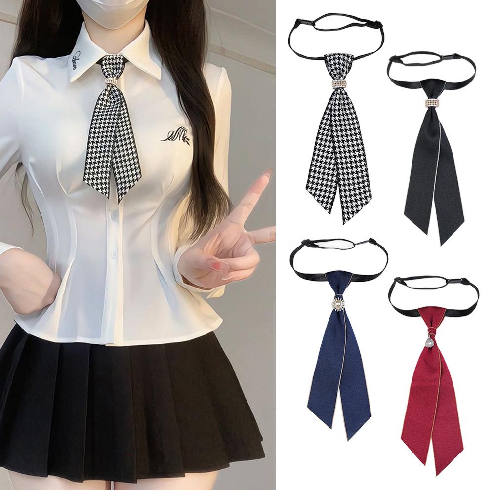 Damen Akademischer Stil Vorgebundene JK Schleife Accessoire