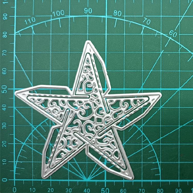 Nice 3D Star Shaped Die-Cut for Art DIY Embossing Stencil Die Cutting Mold Decor