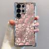 Gradient Leopard Clear Plating Phone Case for Samsung Galaxy S25 S24 Ultra S23 FE S22 Plus A35 A34 A32 A33 A54 A55 A53 5G Cover