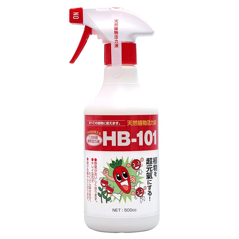 Flora HB-101 Plant Vitalizer - Fast-acting, pre-diluted, ready-to-use spray, 500ml. For flowers, vegetables, and houseplants. 100% natural plant