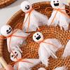 12Pcs DIY Ghost Candy Decoration Creative Lollipop Packing Material Pack  Halloween Party