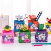 Adorable Bee Cartoon Wooden Pen & Stationery Storage Holder