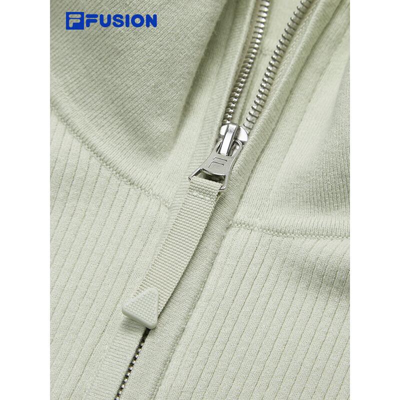 FILA FUSION Women's Stand Collar Knitted Short Top