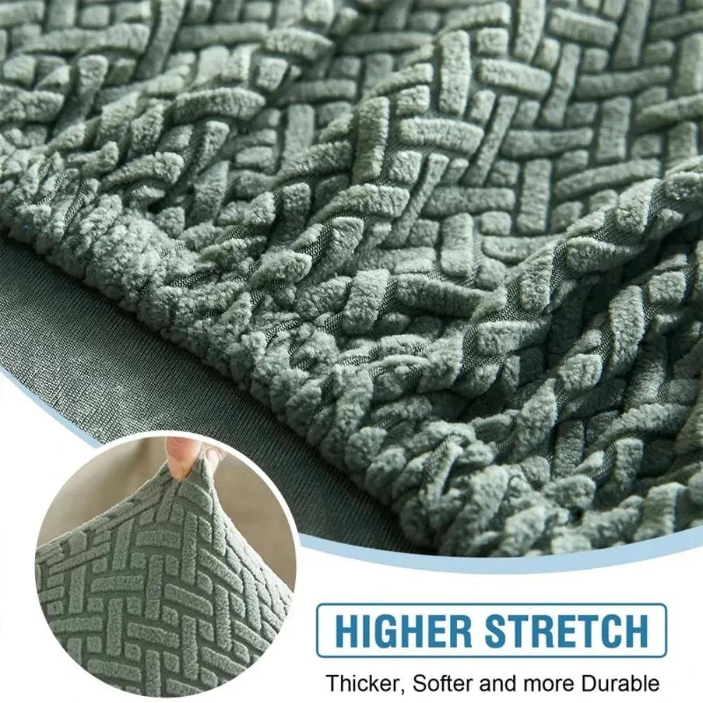 Thick Jacquard Sofa Seat Cushion Cover Funiture Protector Stretch Couch Covers ForLiving Room Removable Seat Slipcover Kids Pets